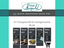 Tablet Screenshot of musik-leipold.de